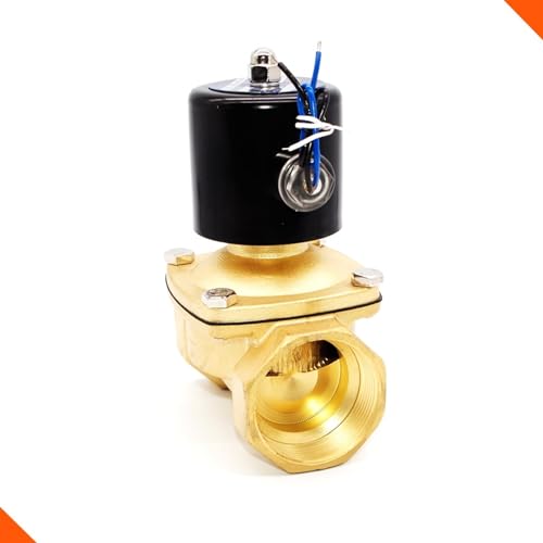 Électrovanne DN50 laiton massif robuste 2W-500-50 étanchéité NBR supérieure