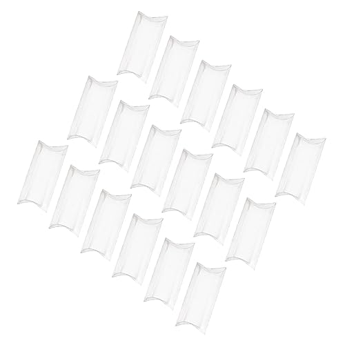 PACKOVE 透明ピロー型キャンディボックス 50個入り 耐久性のあるクリア ケース プレゼント包装 小物収納 結婚式 パーティー用