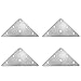 Mending Plates JCBIZ 4pcs Stainless Steel Triangular Flat Corner Braces Straight Brackets