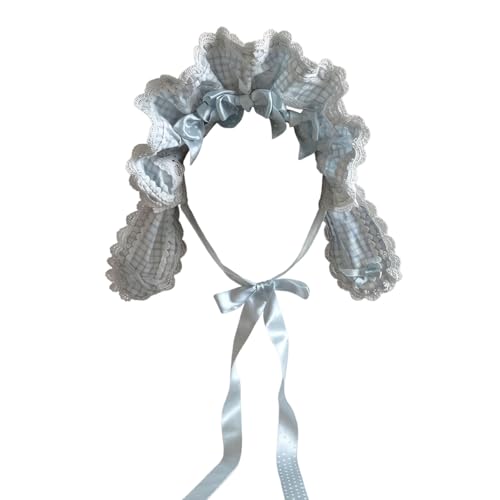 Serre-tête oreilles de lapin à carreaux à fixation renforcée pour un style soigné