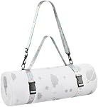 Beautyflier Carrier Strap for Pack and Play Mattress, Portable Crib Mattress Travel Strap with Adjustable Shoulder Strap & Handle, Portable Sling for Baby Foam Mattress/Yoga Mat, Strap Only