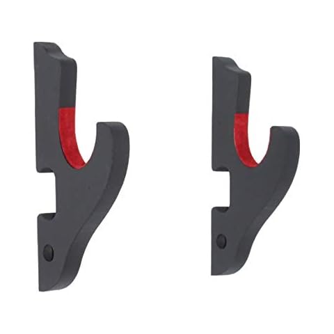Eforlife 2/Set Sword Hook Wall Mount Samurai Sword Hanger Display Holder Adjustable for Katana Wakizashi Tanto Genji Sword Weapon Rack (1 Tier Padded) Cover