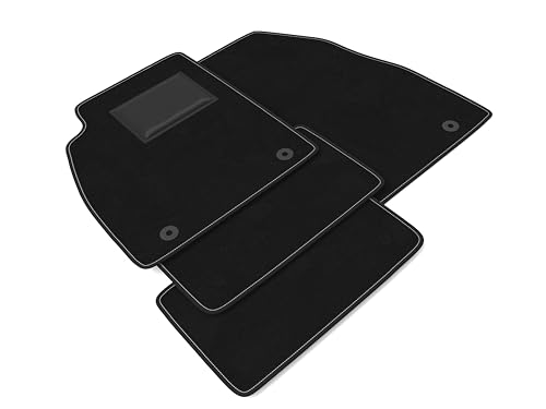 DHCarMats | Alfombrillas de coche para Opel Insignia desde 2008 hasta 2017 | Alfombras coche de moqueta antideslizante | Interior del habitáculo – Kit completo delantero y trasero