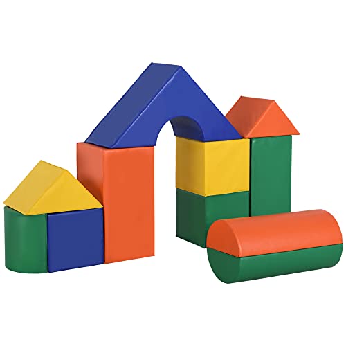 HOMCOM Bausteinset Schaumstoff Bausteine Bauklötze Bauspielzeug für...