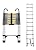 Telescoping Ladder 8.5 FT Aluminum Lightweight Extension Ladder with Hook,Heavy Duty 330lbs Max Capacity, Multi-Purpose Collapsible Ladder for RV or Outdoor Work,Telescopic Ladder (H:8.5 FT)