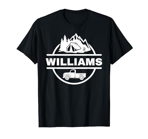 Williams Family Vacation Camping Road Trip Assorti Voyage T-Shirt