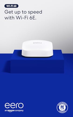 Image of Amazon eero Pro 6E mesh wifi router - Supports internet plans up to 2.5 Gbps, Coverage up to 2,000 sq. ft., Connect 100+ devices, 1-pack