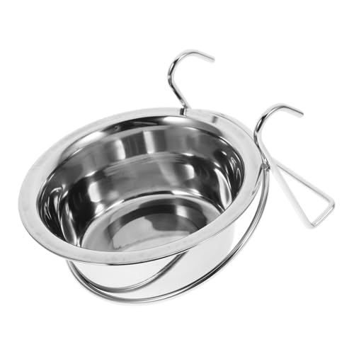 SUPVOX Dog Standing Food Bowl Raised Pet Feeder Stainless Steel Cat Bowl Kitten Food Pet Feeder