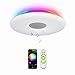 Produktbild OFFDARKS LED Smart Deckenleuchte kompatibel mit Amazon Alexa Google Assistant, Bluetooth,Lautsprecher,einstellbare Helligkeit,farbiges Licht,APP,Fernbedienung,für Wohnzimmer Schlafzimmer Kinderzimmer