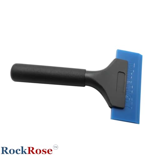 Image of RockRose Bluemax Installation Tool Professional Window Tinting Squeegee & Vinyl Wrap Applicator - 7.87 inch Handle for Car Wrap Tool PPF Installation and Window Film - Scratch-Free Bubble Remover 2PK