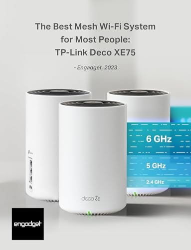 Image of TP-Link Deco XE75 AXE5400 Tri-Band WiFi 6E Mesh System - Covers up to 5500 Sq.Ft, Replaces WiFi Router and Extender, AI-Driven Mesh, 6GHz Band, 2-Pack