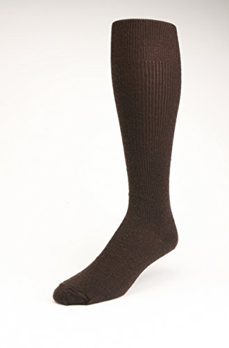 Mens Merino Wool OTC Knee-high Socks - 17" Leg (2 Pairs) (Assorted 6PK (2CHAR/2NVY/2BRN))2
