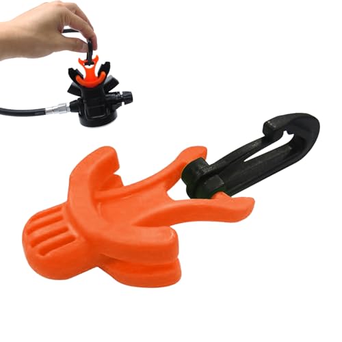 スキューバタコホルダー-10x5x1.95cmダストプルーフマウスピースキーパースキューバダイビングタコホルダー|快適なスキューバダイビングクリップこれは、ほとんどのダイビング機器に適合する小さくて軽量の構造を備えた完璧な予備のレギュレーターです。レギュレ