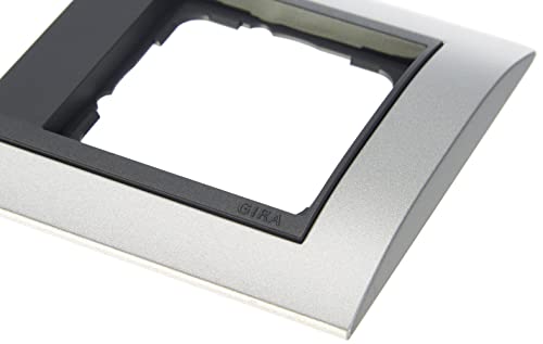 Gira 021306 Abdeckrahmen 3-fach Event aluminium mit anthrazit Zwischenrahmen