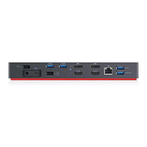 Image of (Renewed) Lenovo ThinkPad Thunderbolt 3 Dock Gen 2 - US - for Notebook - 135 W - USB Type C - Thunderbolt - Wired Warning: This product can expose you to chemicals including Lead, which is known to the Stat