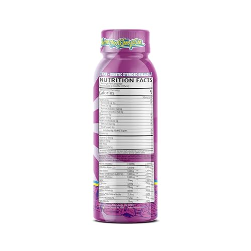 Image of VMI Sports KXR High Stimulant Ready to Drink Pre-Workout | 400mg Caffeine 6g Citrulline 3.2g Beta-Alanine | Delicious - Convenient | 12 ct - 12.5 oz Bottles (12 Count, PEZ Grape)