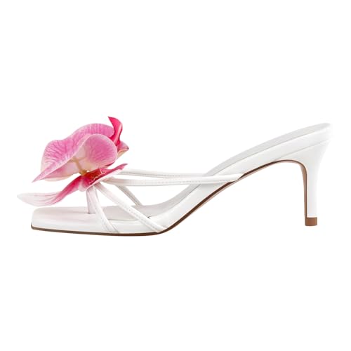 MissHeel Orchid Heels for Women Slip On Kitten Heel2