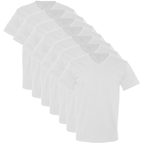 Fruit of the Loom Men's 7-Pack Stay Tucked V-Neck