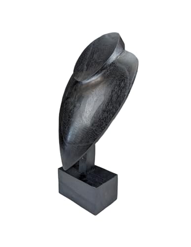Coco Papaya Buste d'exposition Présentoir Bijoux en bois 30cm | Finition Noir Ébène