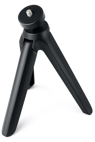 Image of Boosty Mini Tripod - Desktop Tripod Stand, Selfie Stick, Camera Live Stand, Plastic, Black - Compatible with Smartphone, DSLR, GoPro, Webcam - Up to 2 Kg Load Capacity
