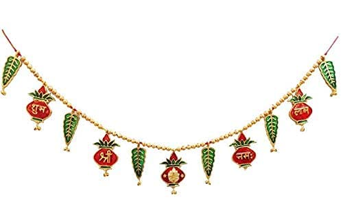 Metal Kalash Toran - Traditional Indian Door Decor -1 Metal Kalash Toran - Traditional Indian Door Decor -1