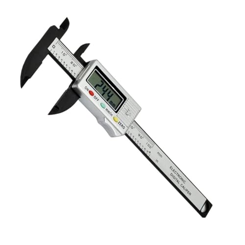 デジタルノギス 300mm 200電子デジタルキャリパー LCD.プラスチック製のバーニアキャリパーロングジョーマイクロメーターの内側外径ゲージ測定ツール(100mm normal)