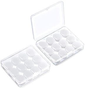 Bouchon d’Oreille, 6 Paires Bouchon D’oreille en Silicone Réutilisables Antibruit Bouchons d’Oreilles Bloquant le Son avec Étui pour Sommeil, Concerts, Apprendre (Blanc)