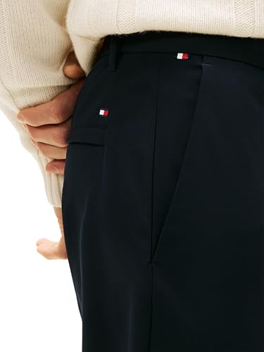 Image of Tommy Hilfiger Men's Casual Moisture Wicking Wrinkle Resistant Stretch Performance Pants in Straight Fit