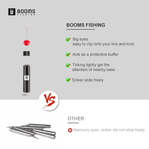 image for Booms Fishing DS1 Drop Shot Rig for Bass Saltwater Freshwater, Brass R