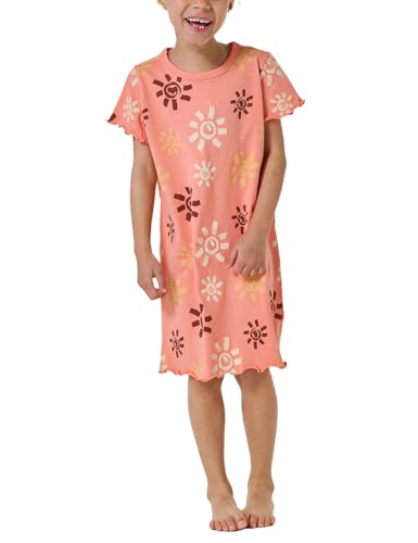 Schiesser Mädchen Kurzarm-Natural Love Nachthemd, apricot_182559, 140