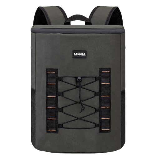Image of Backpack Cooler Insulated Leakproof, Soft Cooler for Outdoor Camping Hiking | 7.5x13x18in, leakproof liner, waterproof oxford, multi pockets, wine opener, for camping hiking picnic fishing