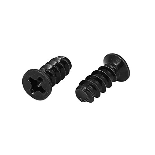 uxcell Tornillo autorroscante M4 x 8mm negro zinc 300pcs miniatura 2