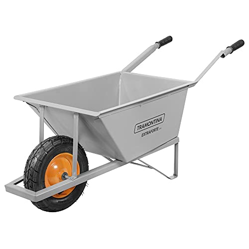 Carrinho De Mão Extraforte, Caçamba Metálica Reforçada, 80 L, Est...