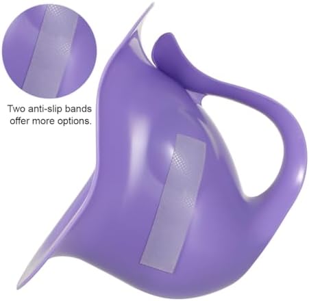 Potty Training Toilet Newborn Potty Training Newborn Potty Hat Elimination Communication with 2pcs Cotton Fleece Cozy for Indoor & Outdoor Purple - 4