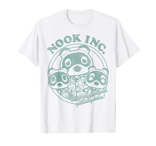 Animal Crossing: New Horizons Nook Inc. Getaway Faded Badge T-Shirt