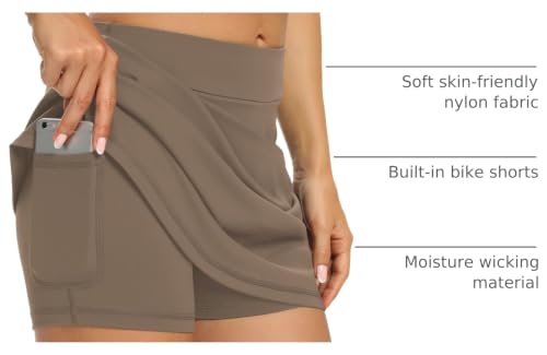Image of LouKeith Tennis Skirts for Women Golf Athletic Activewear Skorts Mini Summer Workout Running Shorts with Pockets