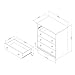 South Shore Furniture, 4 Drawer Chest, Pure White