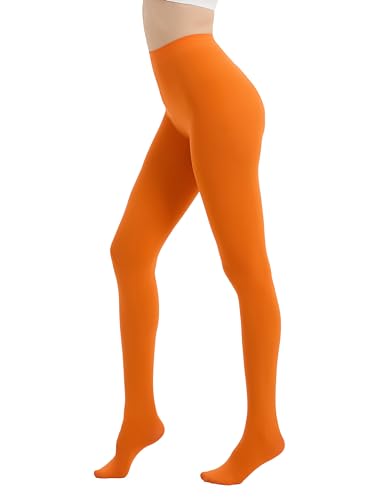 Image of 80D Semi Opaque Tights for Women Stretchable High Waist Womens Stockings Soft Pantyhose with 20+ Colors