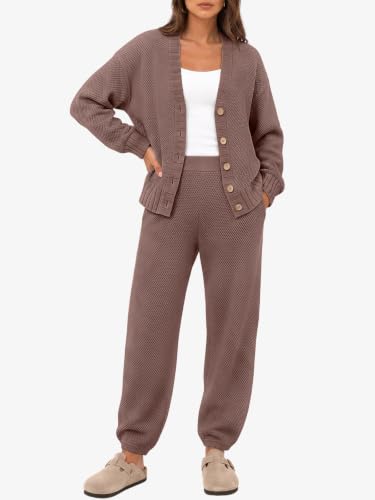 Image of LILLUSORY Women 2 Piece Sweater Matching Lounge Sets 2026 Fall Outfit