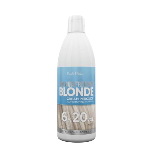 Knight & Wilson Colour Freedom Professional Blonde Hair Developer, 6% 20 VOL Cream Peroxide, Conditioning Formula, 1000ml