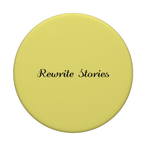 Rewrite Stories - Motivational Inspiration PopSockets Swappable PopGrip, Black - Image 3