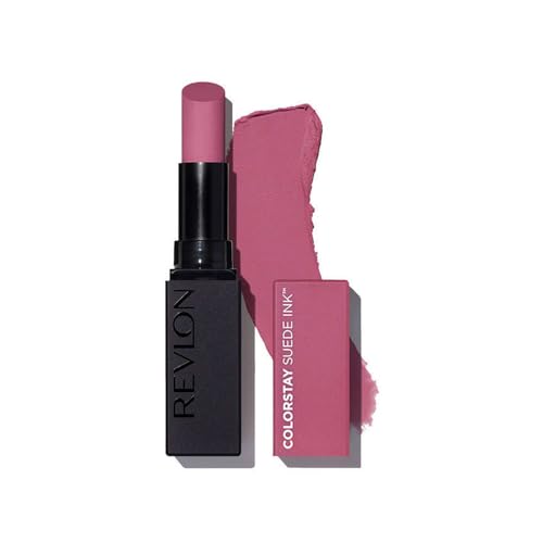 Image of REVLON ColorStay Suede INK Lipstick, Waterproof, Longwear, Transfer proof, Antioxidant-rich Vitamin E, With Vegan Formula made without parabens, In Charge - 009