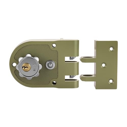 ZAANHA Jimmy Proof Deadbolt Lock Heavy Duty Safety Double Cylinder Locking Deadbolt with Keys for 1-3/4 inch (45mm) to 2-1/6 inch (55mm)(Right Open)