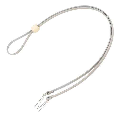 Gamboa 100% Leather Hat Chin Strap for Men and Women Removable Hat Chin Cord for Cowboy and Sun Hats White