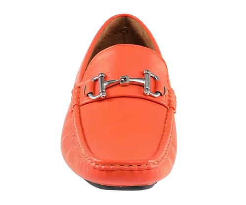 Amali Walken Men's Casual Slip-On Loafers, Driving Moccasin Shoes for Men with Silver Buckle, Available in Plush Microfiber and PU Leather4