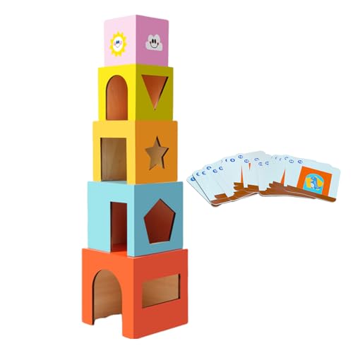 Blocs de puzzle éducatifs en bois préscolaire pour motricité fine fille garçon