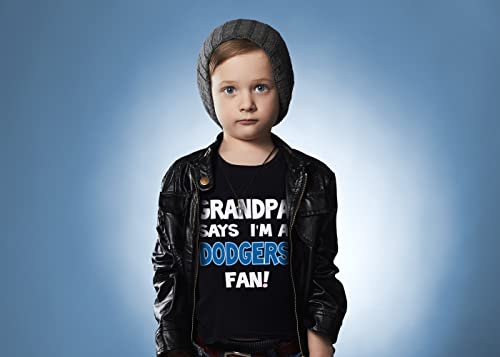 NanyCrafts' Grandpa Says I'm a Dodgers Fan Kids Shirt, Children Dodgers Fan3