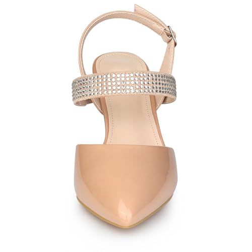 Allegra K Women's Sparkly Rhinestone Straps High Stiletto Heels Pumps Over 3 Inch Heel Evening Party Wedding Shoes for Bride2