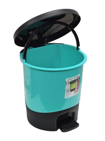 Image of ARISTO Unique Modern Plastic Pedal Dustbin 8.0 LTR (Green)