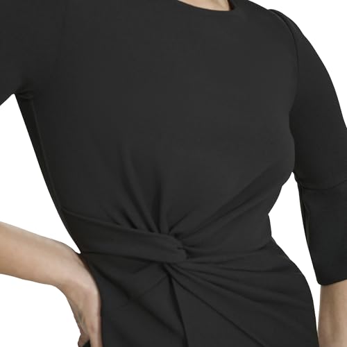 Image of Kensie Women's Belle Sleeve Scuba Crepe Midi Dress